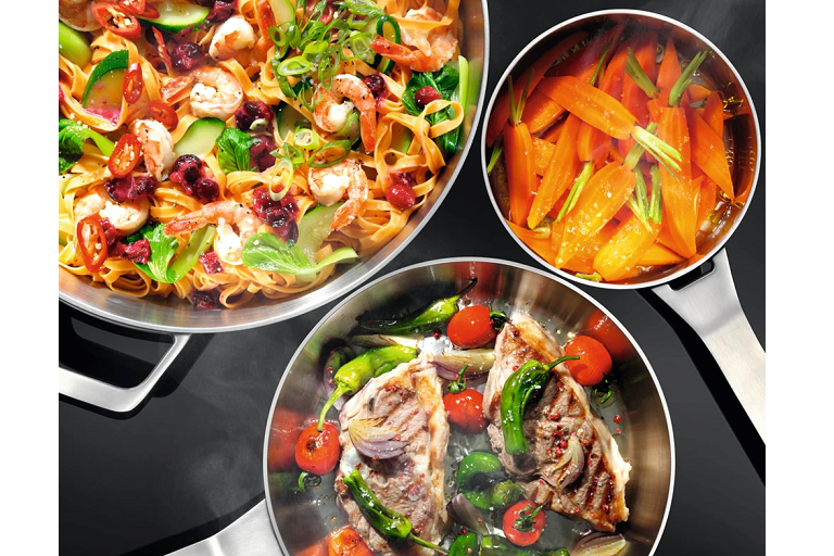 AEG 800mm SenseFry Induction Cooktop with FlexiBridge Harvey Norman