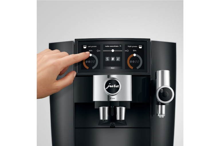 Jura J8 Twin Automatic Coffee Machine Diamond Black Harvey Norman
