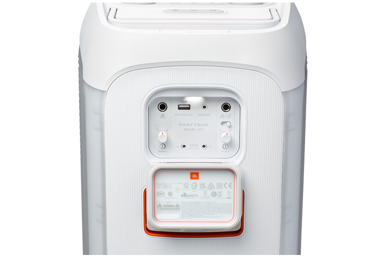 JBL PartyBox Club 120 Portable Speaker - White | Domayne
