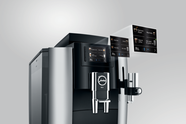 Jura WE8 Automatic Coffee Machine Chrome (INTA) Harvey Norman