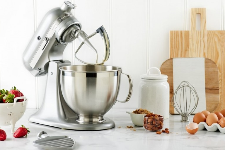 Kitchenaid Artisan Stand Mixer Contour Silver Harvey Norman