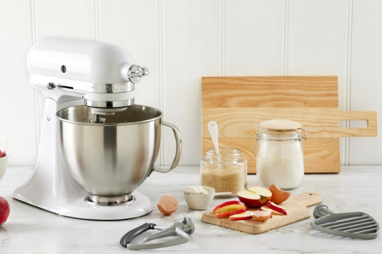 Kitchenaid Artisan Stand Mixer White Harvey Norman