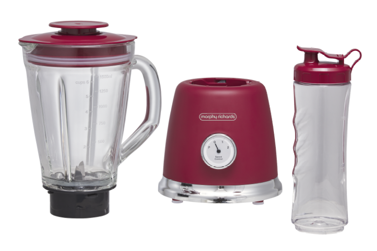 Morphy Richards Boutique Retro Design Stand Blender Chili Red