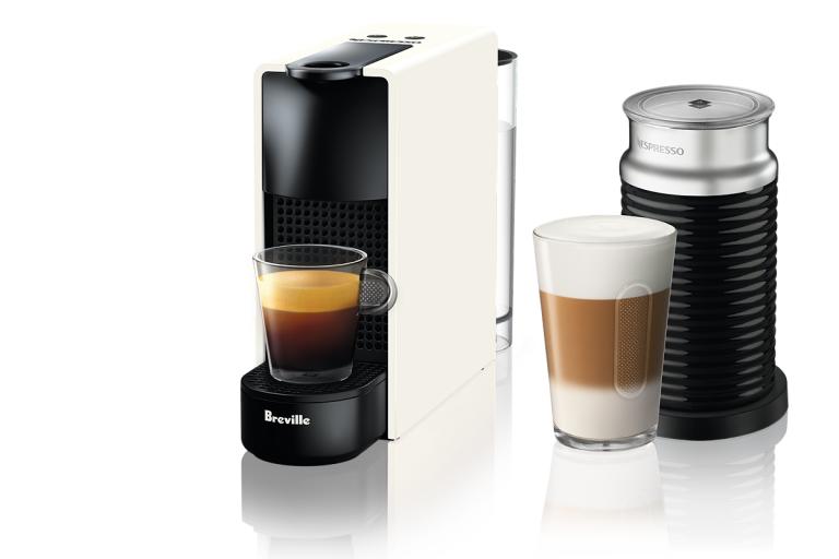 2024年購入 美品☆Nespresso Essenza Mini ホワイト Nespresso Essenza Mini White & Aeroccino - Coffee Machines