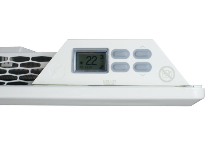 Nobo 2.4kW Electric Panel Heater with Timer and Castors Harvey Norman