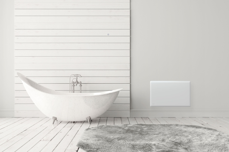 Nobo 750W Electric Panel Heater with Timer and Castors Harvey Norman