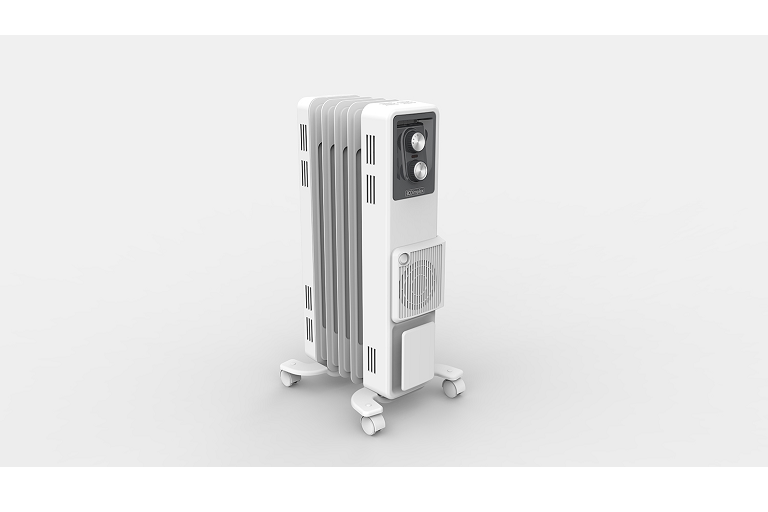Dimplex 1.5kW Oil Column Heater with Turbo Fan Arctic White/Grey