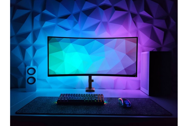 One Triple Arm Gas Lift Monitor Mount Harvey Norman