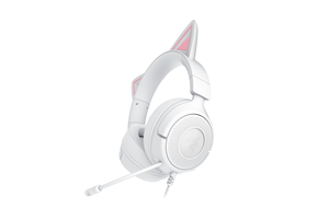 Razer Kraken Kitty V3 X Wired Headset with Kitty Ears - White