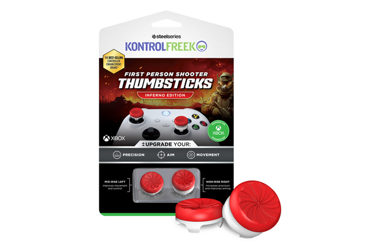 Control Frick KontrolFreek Performance FPS Inferno Edition Thumbsticks for Xbox - Red ...