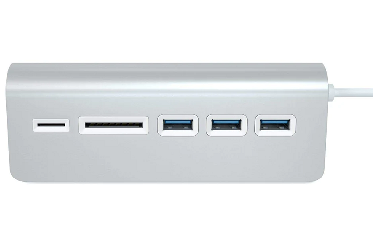 Satechi 3Port USB 3.0 Hub with Card Reader Harvey Norman