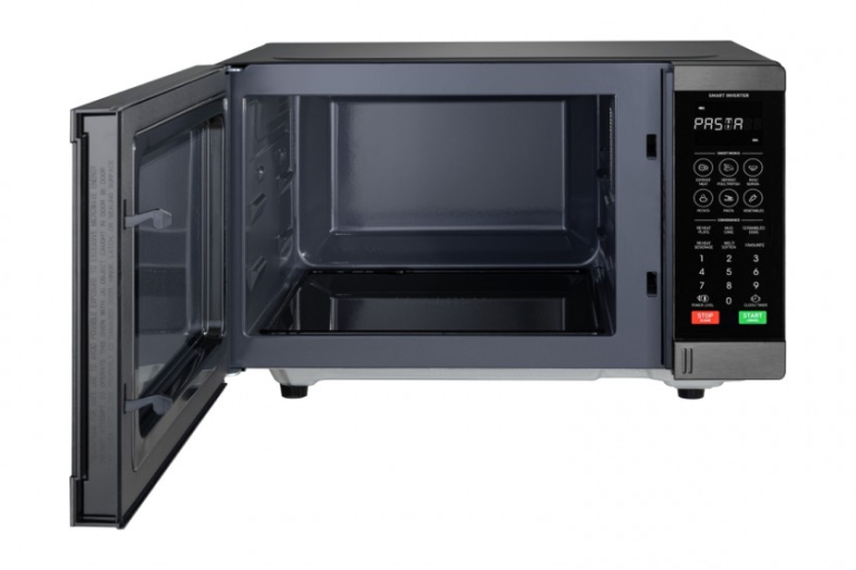 Sharp 32L Inverter Flatbed Microwave Black Stainless Harvey Norman
