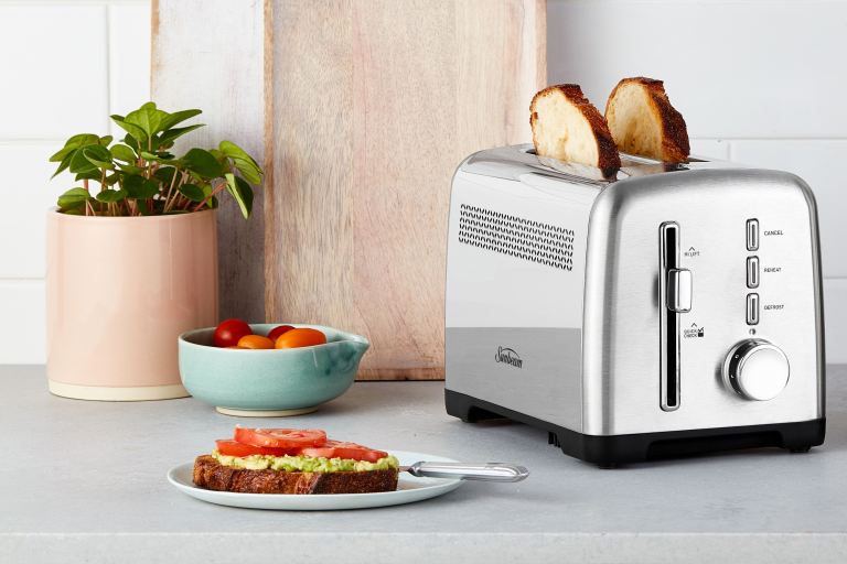 Sunbeam Fresh Start 2 Slice Toaster Stainless Steel Harvey Norman