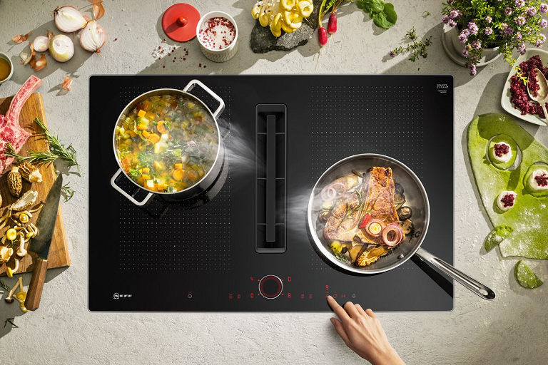 NEFF 800mm N 90 Induction Cooktop with Integrated Ventilation System