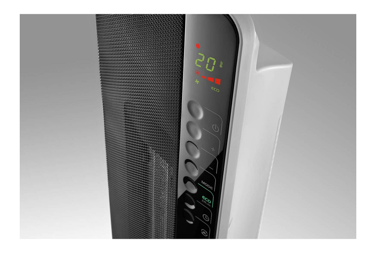 DeLonghi 2400W Digital Ceramic Tower Heater | Harvey Norman