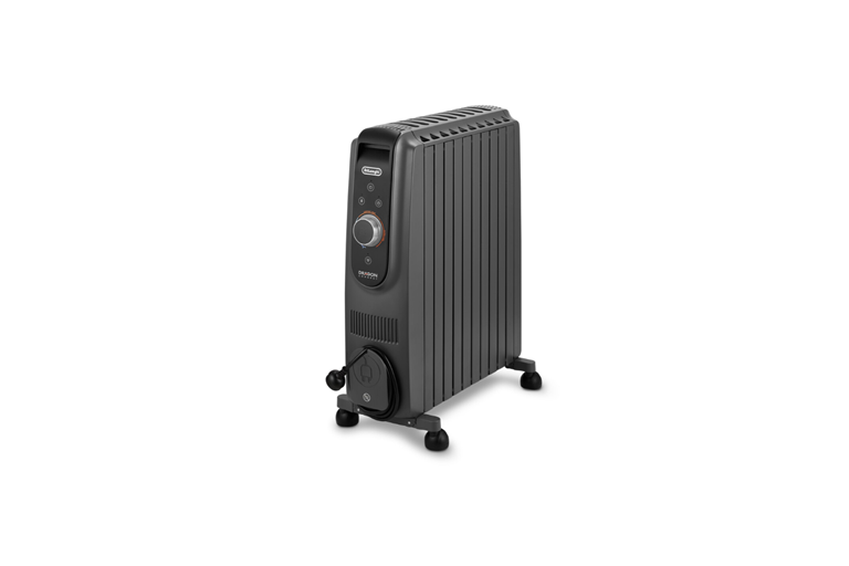 DeLonghi 2400W Dragon 5 Connect Pro Oil Column Heater - Grey | Domayne