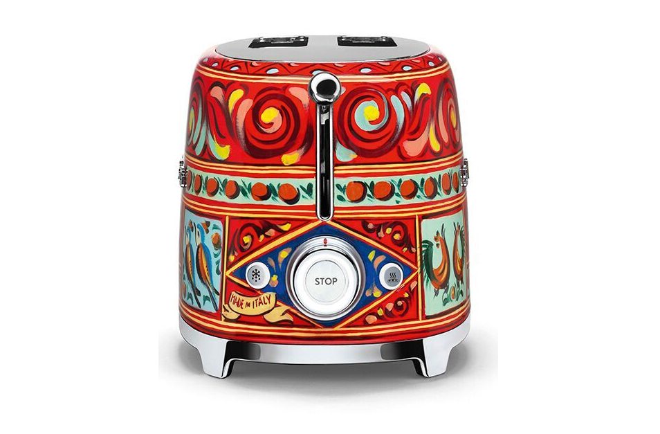 Smeg Dolce & Gabbana Sicily is my Love 2 Slice Toaster Harvey Norman