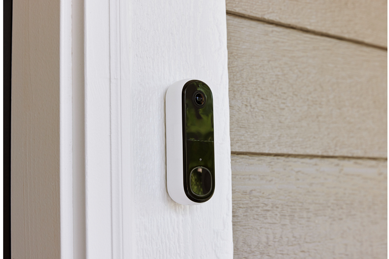 Arlo Essential Wire-Free Video Doorbell (Renewed) - HD 180° View, Night Vision, 2-Way Audio, No Hub Needed, Weatherproof