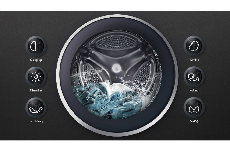 LG Series 9 10kg Front Load Washing Machine with Turbo Clean 360