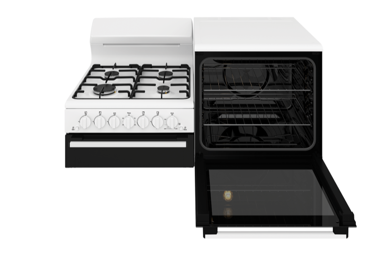 Westinghouse Elevated Gas Freestanding Cooker with Right Hand Oven