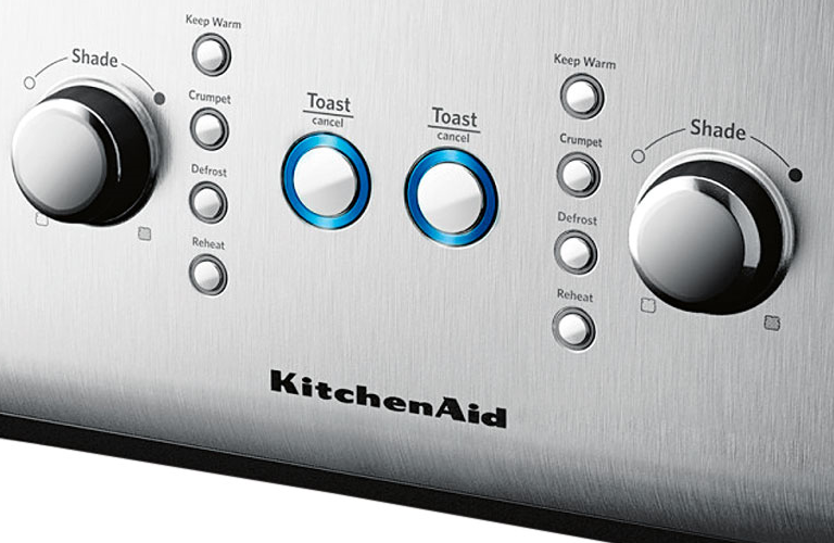 KitchenAid 4 Slice Toaster Almond Cream Harvey Norman